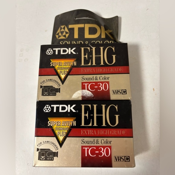 VHS c tc-30 new package of two camcorder videocassettes - Picture 1 of 2